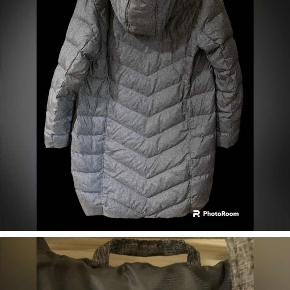 Women's Gray long puffer Lands End